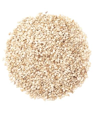 Hulled Sesame Seeds 4 lbs - Non-GMO Verified Raw White Sesame Seeds | Kosher Vegan | High Magnesium Iron Calcium | Ideal for Tahini Paste, Baked Goods, Stir-fry - Buy Online on SooperMarket.com
