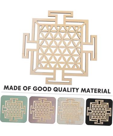 Cabilock 1pc Wooden Wall Hangings Sacred Geometry Home Decor Of Life Wall Art Geometric Wall during As Shown1 - Buy Online on SooperMarket.com
