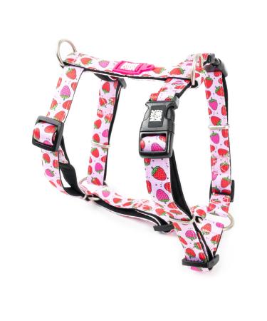 Max & Molly dog harness in H-shaped ultra-comfortable dishes dog made of neoprene for small dogs Strawberry Dream/s padded safe & ultra light-comfort for your loyal companion S Strawberry Dream