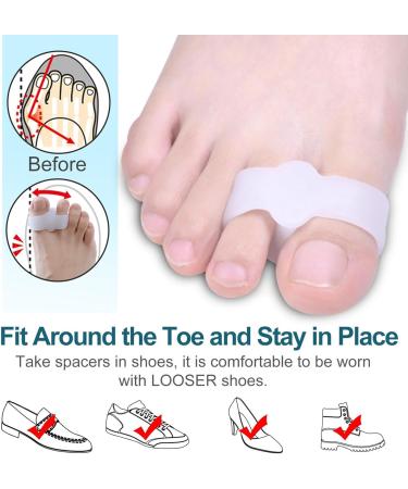 Shop Reusable Silicone Hammer Toe Spacers Orthotic Toe Spreaders for Hammer Toe Relief & Prevention | Portable Foot Care Solutions - Buy Online on SooperMarket.com