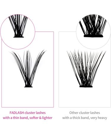 200Pcs Individual Cluster Lashes Extensions Mixed Trays 30D/40D 0.07 D Curl 8-16mm | DIY Eyelash Extensions at Home - Buy Online on SooperMarket.com