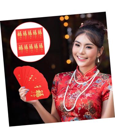 ABOOFAN 50 Pcs Large Holiday Red Envelope Pocketbook Red Gift Envelopes Rabbit Year Hong Bao New Year Red Packet Hongbao Red Packet Spring Festival Red Packet Paper China Chinese Zodiac - Buy Online on SooperMarket.com