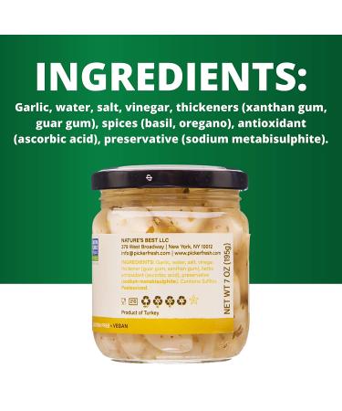 Pickerfresh Pickled Garlic - Gourmet Garlic Cloves - Non-GMO & Gluten Free - 7 oz (Pack of 1) - Buy Online on SooperMarket.com