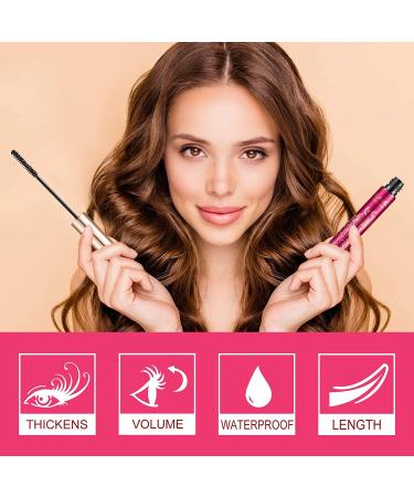 4D Magic Silk Fiber Lash Mascara - Waterproof & Hypoallergenic for Thicker, Long-Lasting, and Curly Eyelashes - Buy Online on SooperMarket.com