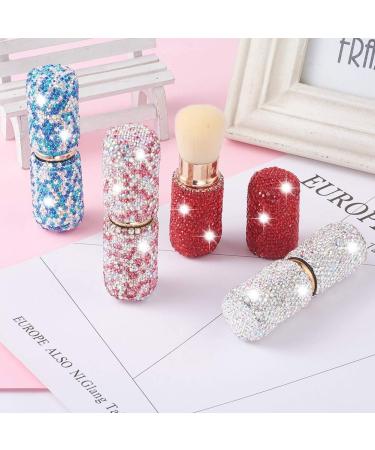 XhuangTech Bling Make Up Brush Crystal Makeup Travel Brushes Blusher Rhinestone Cover Foundation Highlight Blush Cosmetic Tools (Red) - Buy Online on SooperMarket.com
