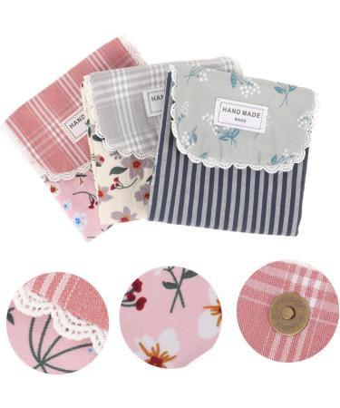 3pc Rural Cotton Bouquet Period Napkin Storage Bag Set for Girls - Buy Online on SooperMarket.com