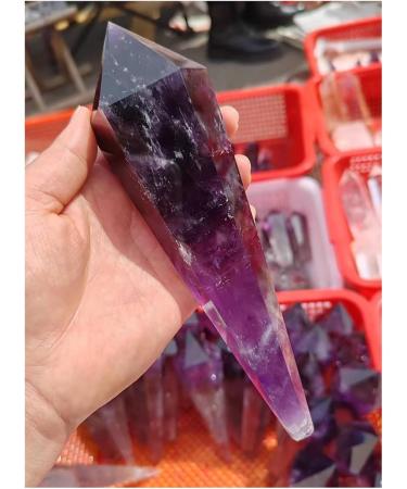 Crystal Tower Natural Amethyst Quartz Cluster Crystal Rod Point Specimen Scepter Power Gemstone Stone Collection (Size : 200-280g) - Buy Online on SooperMarket.com