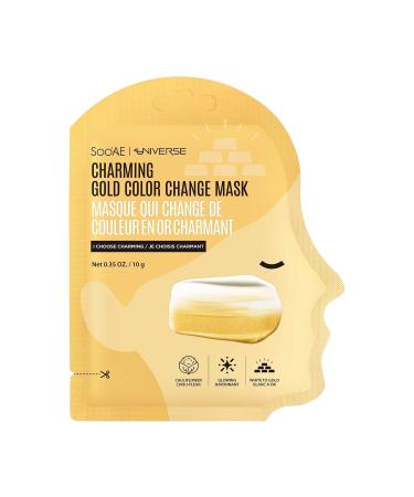 Soo AE Charming Gold Color Change Clay Mask - 6 Count Kaolin Mud Mask for Glowing Skin - Cruelty-Free & PETA Approved - Made in Korea - Buy Online on SooperMarket.com