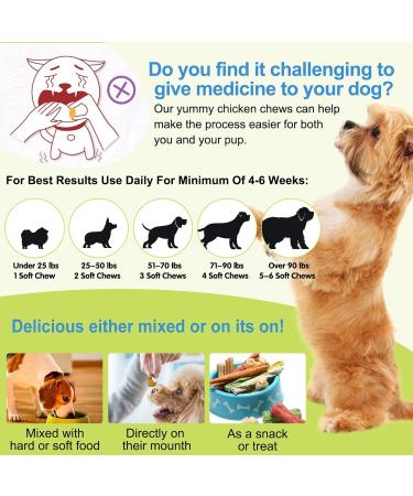 Dog Skin Relief Chews- Itch & Immunity Treats for Allergies - 120 Soft Chicken Flavor Chews - Buy Online on SooperMarket.com