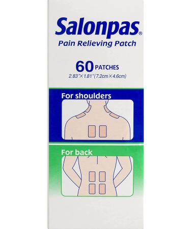 Salonpas Pain Relieving Patches 60 Count - New Edition | Fast Relief for Aches and Pains - Buy Online on SooperMarket.com