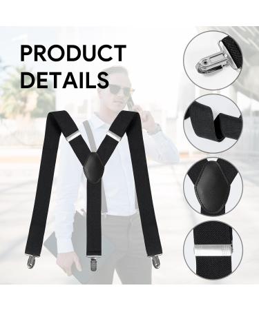 Clundoo Extra Strong Braces for Men & Women - 3.5 cm Wide Elastic with 3 Metal Clips - Adjustable Rush Carrier - Buy Online on SooperMarket.com