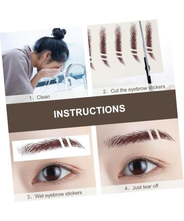 Baluue 36 Pcs Eyebrow Stickers Brow Shaper Makeup Stickers 4d Broken Eyebrows Hair 6 Transfer Paper - Buy Online on SooperMarket.com
