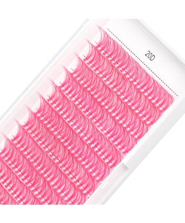 Bodermincer D Curl Cluster Eyelashes - 240pcs 20D in Red Blue Black Brown Purple | 16mm False Eyelash Extensions - International Shipping Available - Buy Online on SooperMarket.com