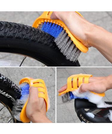 9-Piece Bike Chain Cleaner Brush Set - Cycling Tools Kit for Mountain, Road, City, Hybrid, BMX Bicycles & Motorcycles - Buy Online on SooperMarket.com