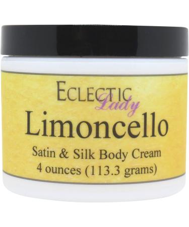 Eclectic Lady Limoncello Satin and Silk Cream Body Cream Body Lotion 2 oz - Shea Butter Aloe Silk Amino Acids Vitamin E Phthalate-Free Handcrafted in USA - Perfect For Women 2 Ounce