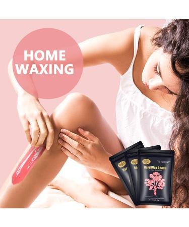 Yovanpur Hard Wax Beads (300g/10.5oz) for Hair Removal - Painless & Natural Body Wax Beans for Sensitive Skin - Ideal for Facial, Eyebrow, Legs, Armpit, Bikini, Back and Chest - At-Home Waxing Solution - Buy Online on SooperMarket.com