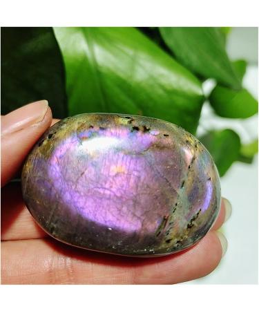 Natural Gemstone Beautiful Purple Light Labrador Palm Stone Crystal Spiritual Crystal Home Decoration Stone Collection (Color : 40-50g Size : 1pc) 1pc 40-50g - Buy Online on SooperMarket.com