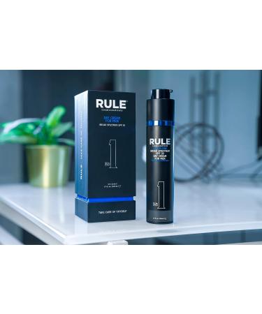 RULE 10-in-1 Men's Face Moisturizer SPF 20 - Anti-Aging Cream with Collagen, Licorice Extract & Vitamins B, C, E - 1.7oz Day Lotion for Normal/Dry Skin - Buy Online on SooperMarket.com
