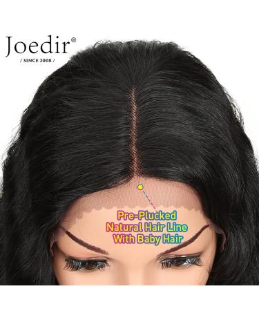 Joedir 30'' Long Wavy Synthetic Lace Front Wig with HD Transparent Lace - 130% Density (Black) - 30 Inch - Buy Online on SooperMarket.com