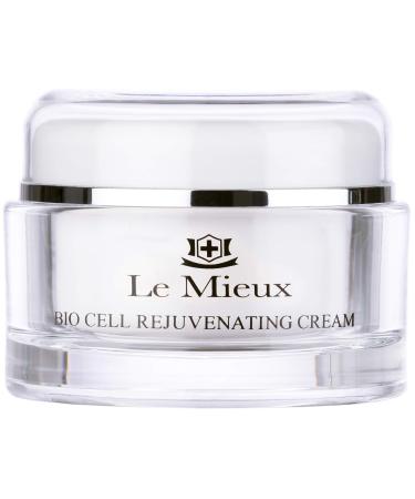 Le Mieux Bio Cell Rejuvenating Cream - Triple Peptide Facial Moisturizer with Hyaluronic Acid  Squalane & Rose Hip  Night & Day Cream for Face & Neck  No Parabens or Sulfates (1.75 oz / 52 ml)