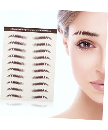 Baluue 30 Pcs Eyebrow Stickers Brown Eyebrow Sticker Makeup Stickers Brown Eyebrow Tattoos Eyebrows Soy Ink - Buy Online on SooperMarket.com