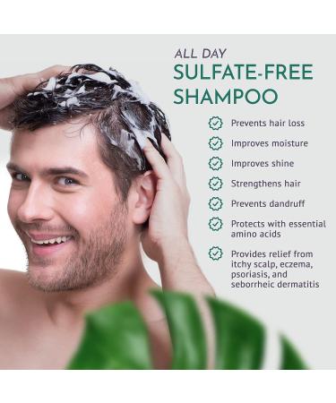 OM Botanical Sulfate-Free Peppermint Hair Shampoo | Ayurvedic Herbs for Hair Growth, Scalp Conditions | Men/Women | Works for Dyed Hair - Buy Online on SooperMarket.com