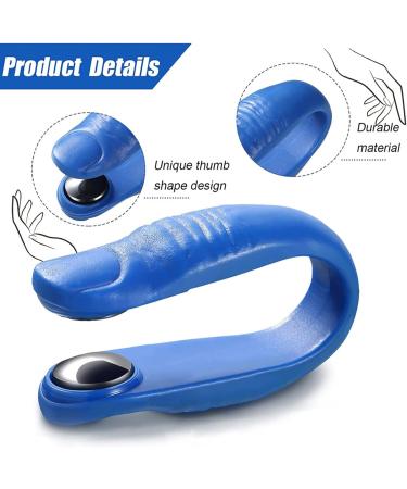 Acupuncture Point Massage Clip - Blue Plastic 2-Piece Acupressure Tool for Migraine Relief - Buy Online on SooperMarket.com