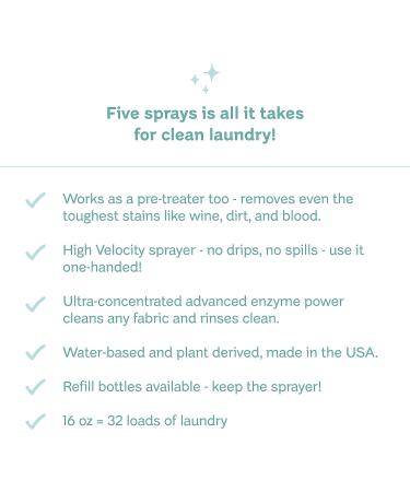 Clean Mama Laundry Detergent Spray & Pre-Treater - Eco-Friendly 2L Refill Box - 128+ Loads - Sensitive Skin Formula - HE Compatible - Buy Online on SooperMarket.com