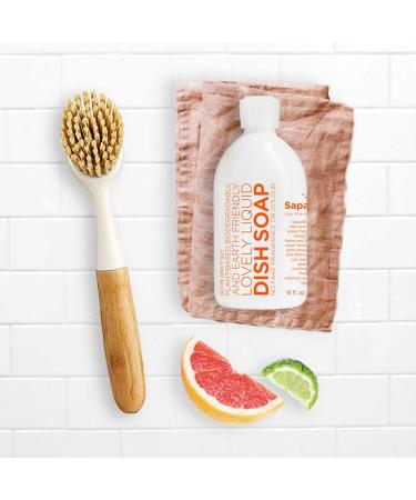 Buy Sapadilla Grapefruit + Bergamot Biodegradable Dish Soap - 16oz | Eco-Friendly Cleaning - Buy Online on SooperMarket.com