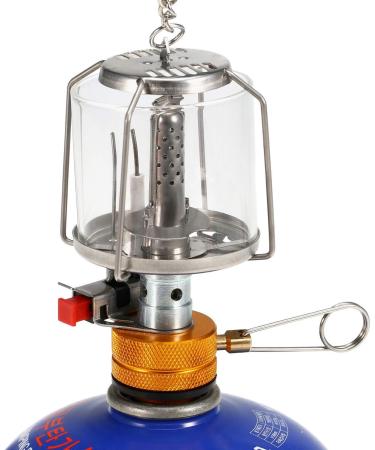 Lixada Portable Camping Gas Lantern with Piezo Ignition - Mini Gas Tent Lamp Light - Buy Online on SooperMarket.com