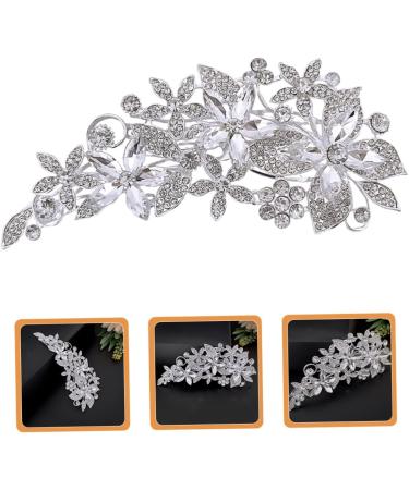 HAPINARY Side Comb Wedding Headband White Pearl Headband White Headbands Wedding Hair Comb Bridesmaid Hair Accessories Tiara Bride Accessories Hair up Rhinestone Banquet Prom - Buy Online on SooperMarket.com