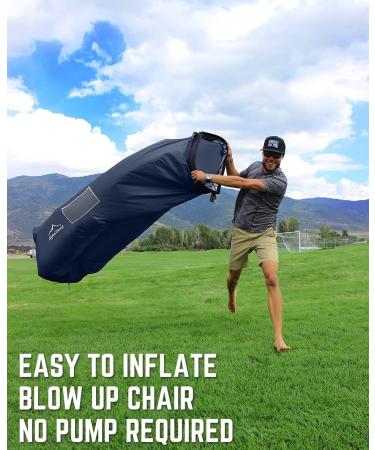AlphaBeing Inflatable Lounger - Best Air Lounger Sofa for Camping  Hiking - Ideal Inflatable Couch for Pool and Festivals - Perfect Inflatable Beach Chair for Adults Navy - Buy Online on SooperMarket.com