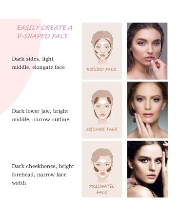 PINK GOLD Highlighter Makeup Palette - Shimmer Contour Powder for Brightening & Long-Lasting Illumination with Mirror - Cheek Highlighter Makeup - Buy Online on SooperMarket.com