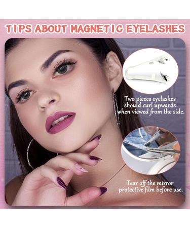 Magnetic Eyelashes Kaluofan False Eyelashes Magnetic Eyelashes with Applicator Magnetic Lashes No Glue Firmly Adheres Magnetic Eyelashes Natural Look Easy to Wear and Remove Look Attractive - Buy Online on SooperMarket.com