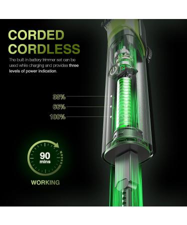 Unibono 2-in-1 Cordless Body Hair Trimmer & Clipper for Men - Electric Self-Sharpening Grooming Kit for Beard, Face, & Chest - Wet/Dry Shaver for Sensitive Areas - Black - Buy Online on SooperMarket.com
