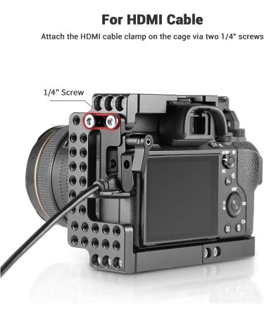 SmallRig HDMI Cable Clamp Lock for Sony A7RIII/A7II/A7RII/A7SII - Compatible with Cage 1660/1673/1675/1982/2087-1679 - Buy Online on SooperMarket.com