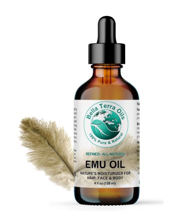 Emu Oil 120 ml 100% Pure Fully Refined Filtered - Bella Terra Oils