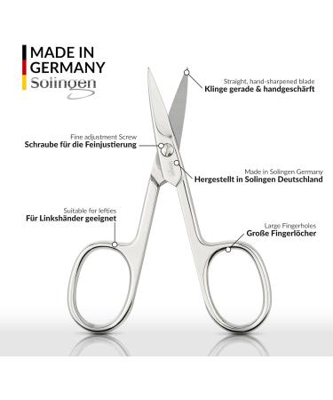 Marqus Nail Scissors from Solingen - Straight Blade for Precise Fingernail & Toenail Cutting | Includes Protective Case - Buy Online on SooperMarket.com