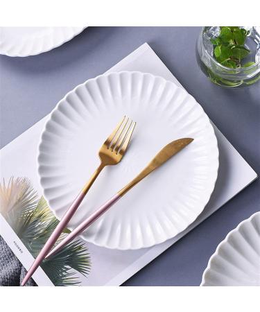 Serving Plates 8/10inch White Dinner Plates Ceramic Tableware Creative Western Steak Dishes Salad Bowl Kitchen Porcelain Serving Dishes for Appetizer Dinner and Desserts (Color : 10 inch Plate) - Buy Online on SooperMarket.com