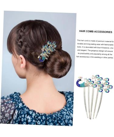 Amosfun Diamond Phoenix Hair Comb Wedding Hair Clip Combs for Women Wedding Hair Accessories for Women Flower Girl Barrette Rhinestone Barrette Comb Crystal Hair Clips Hair Side Comb Lace - Buy Online on SooperMarket.com