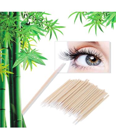 HANBOLI Cotton Pads - 100 Mini Cotton Buds Swabs with Wooden Handles | Robust Q-Tip Applicators for Effective Makeup & Cleaning - Buy Online on SooperMarket.com
