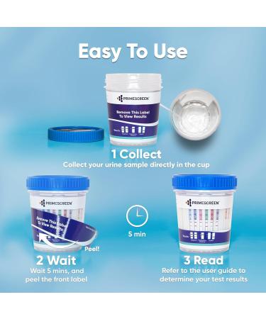 Prime Screen - 14 Panel Instant Drug Test Cup Testing 14 Drugs (BUP THC OPI 2000 AMP BAR BZO COC MET MDMA MTD OXY PCP PPX TCA) TDOA-1144A3 (1 Tests) - Buy Online on SooperMarket.com