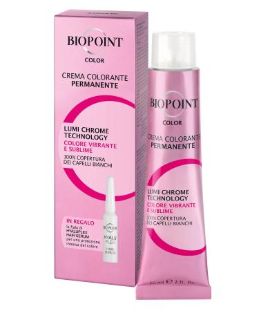 Biopoint Colour Cream Permanent Colouring 60 ml + 1 Ampoule of Hyaluplex Hair Serum 3 ml - 5 Light Brown