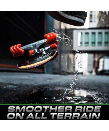 Shark Wheel 60mm 78a DNA Formula Deck Cruising Wheels for Beginners & Adults - California Roll (Pack of 4) Transparent Emerald - Buy Online on SooperMarket.com