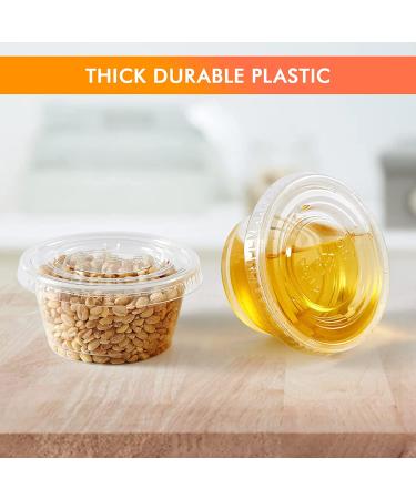 Turbo Bee 2oz Portion Cups with Lids - 100 Pack for Jello Shots, Souffles, Condiments & Snacks - Buy Online on SooperMarket.com
