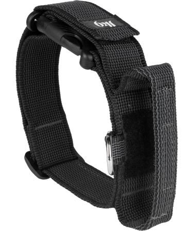 Julius-K9 Colour and Gray Fur Collar with Handle | Durable, Easy to Clean, Water Resistant | 40 mm (38-53 cm) Black-Gray | Safety Lock and Interchangeable Patch - Buy Online on SooperMarket.com