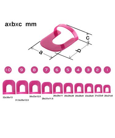 Sanwood 26pcs Plastic Nail Polish Template Clip & Edges + 1 Sticker Tool Set - Perfect for Nail Art | International Shipping Available - Buy Online on SooperMarket.com