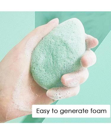 Linkidea 6 Pack Konjac Facial Sponges for Deep Cleansing and Exfoliating - Gentle Face & Body Scrubber for Makeup & Shower - Buy Online on SooperMarket.com