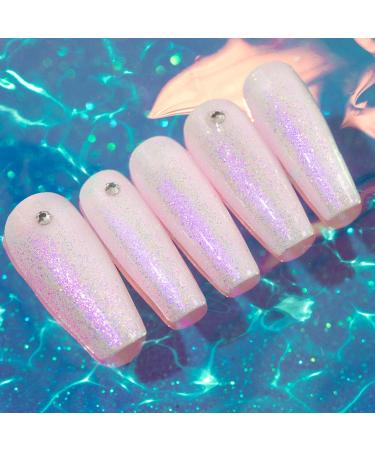 RARJSM Mermaid Shell Glimmer Purple Sparkle Gel Nail Polish 7.5ML - UV LED Curing Required - Buy Online on SooperMarket.com