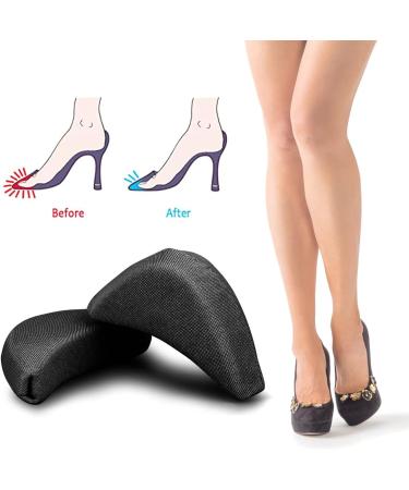 Adjustable Soft Sponge Shoe Fillers | Big Toe Plug Inserts for High Heels | Unisex Foot Pain Relief | Black, 2 Pairs - Buy Online on SooperMarket.com